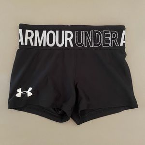 Like New Under Armour Black Spandex Shorts
